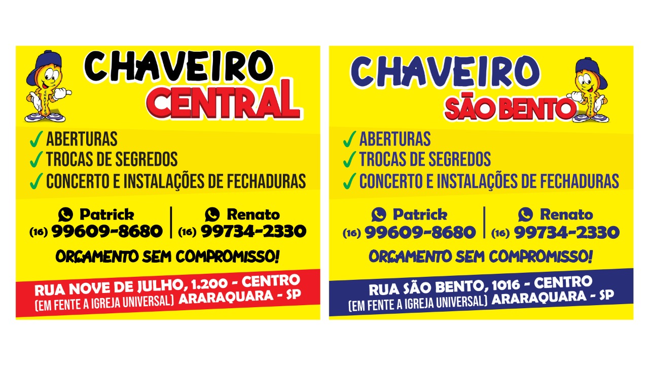 "Chaveiro Central Araraquara"